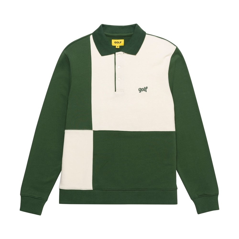 OLDE GOLF PATCH L/S POLO