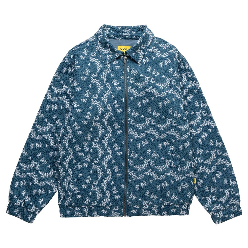 FLORAL EMBROIDERED HARRINGTON JACKET