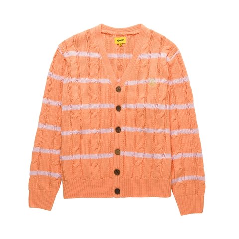 Golf Wang GRAND LOGO STRIPED CARDIGAN - $150.00