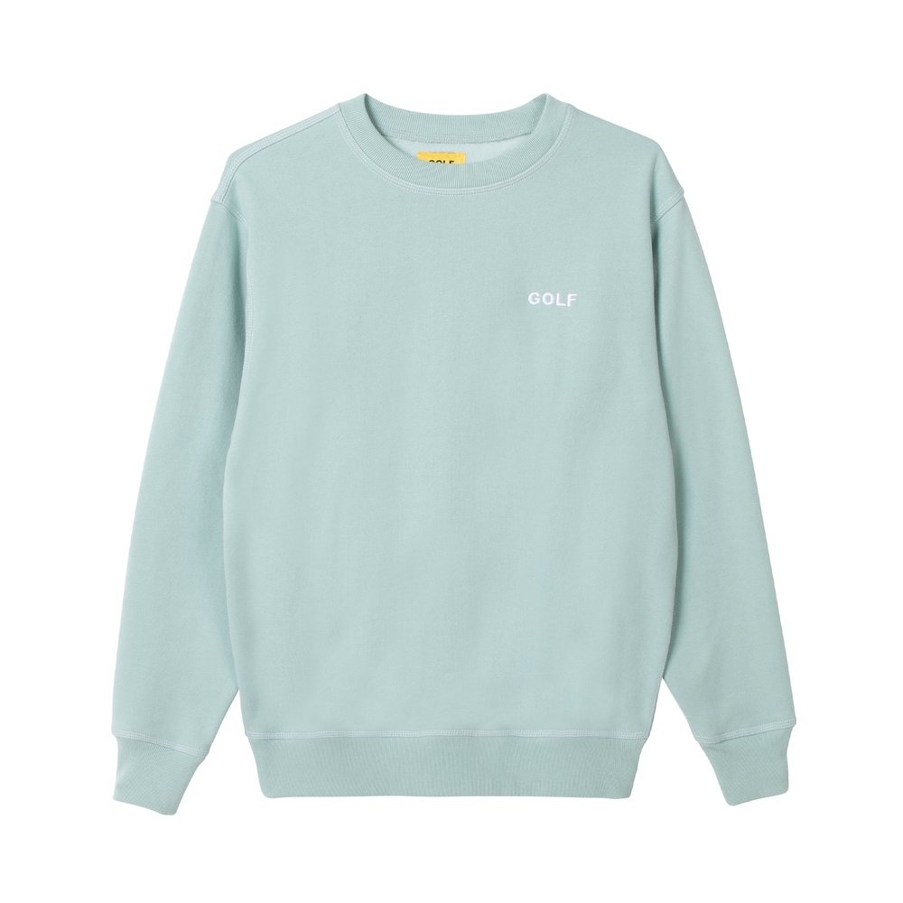 CONTRAST STITCH MINI LOGO CREWNECK