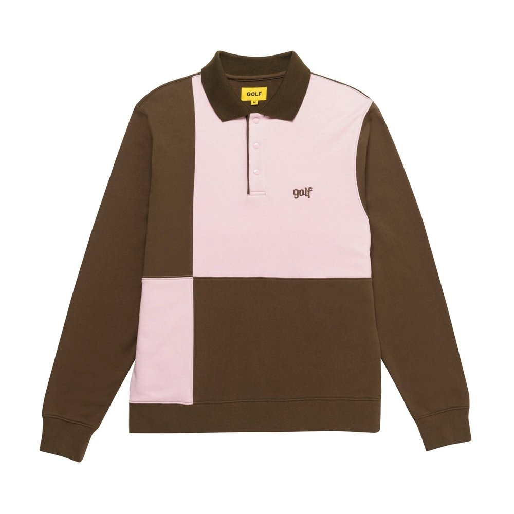 OLDE GOLF PATCH L/S POLO