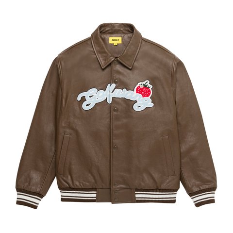 Golf Wang STRAWBERRY LEATHER JACKET - Colorway