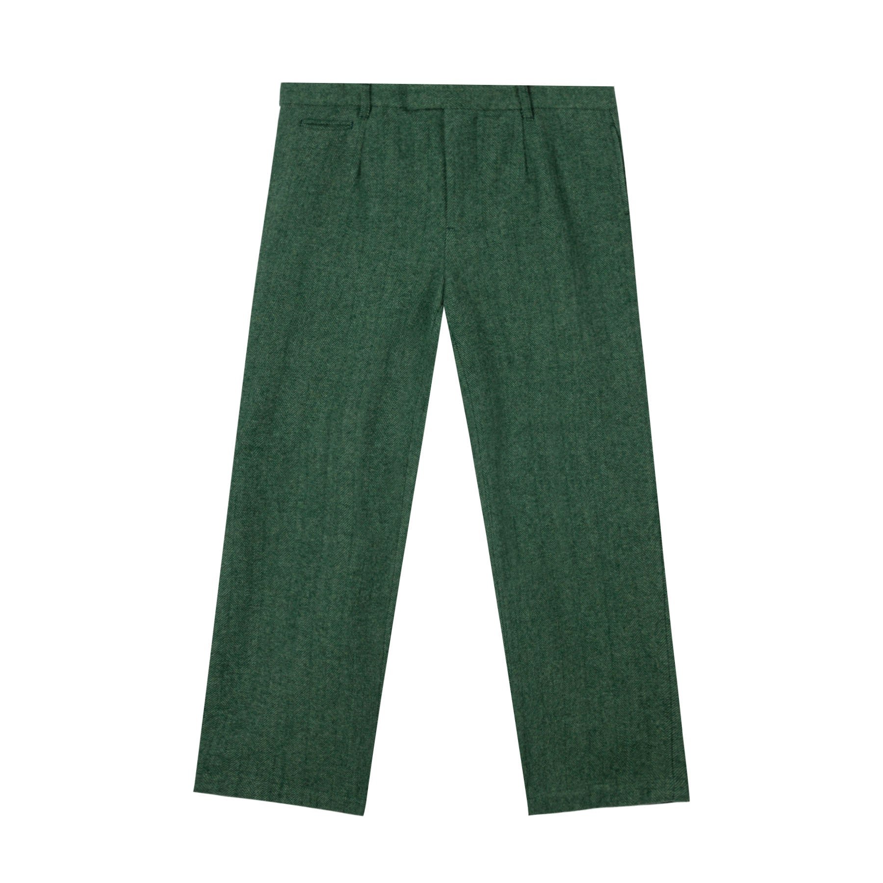 WOOL HERRINGBONE TROUSER