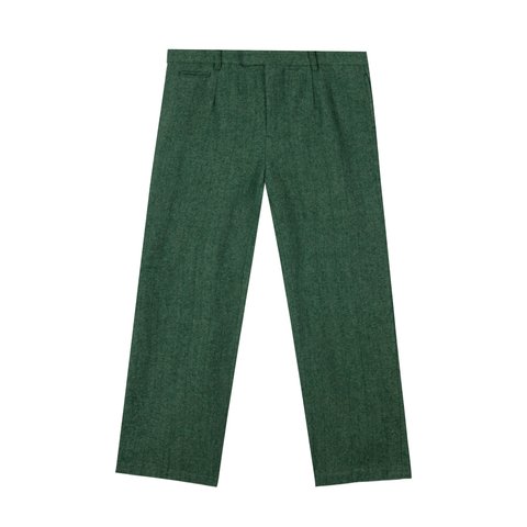 WOOL HERRINGBONE TROUSER