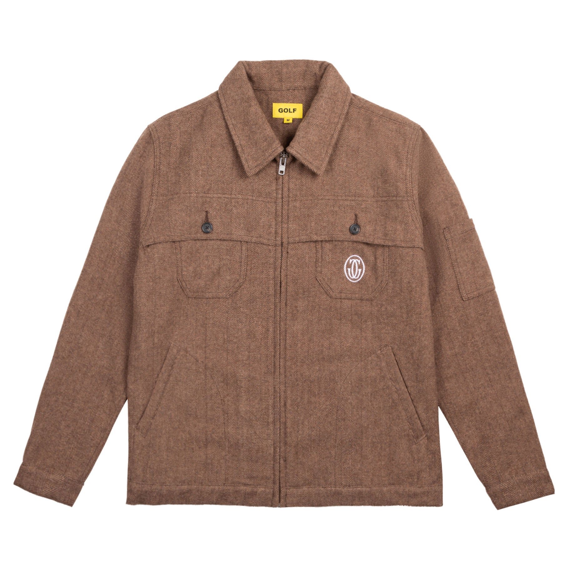 WOOL HERRINGBONE WORK JACKET