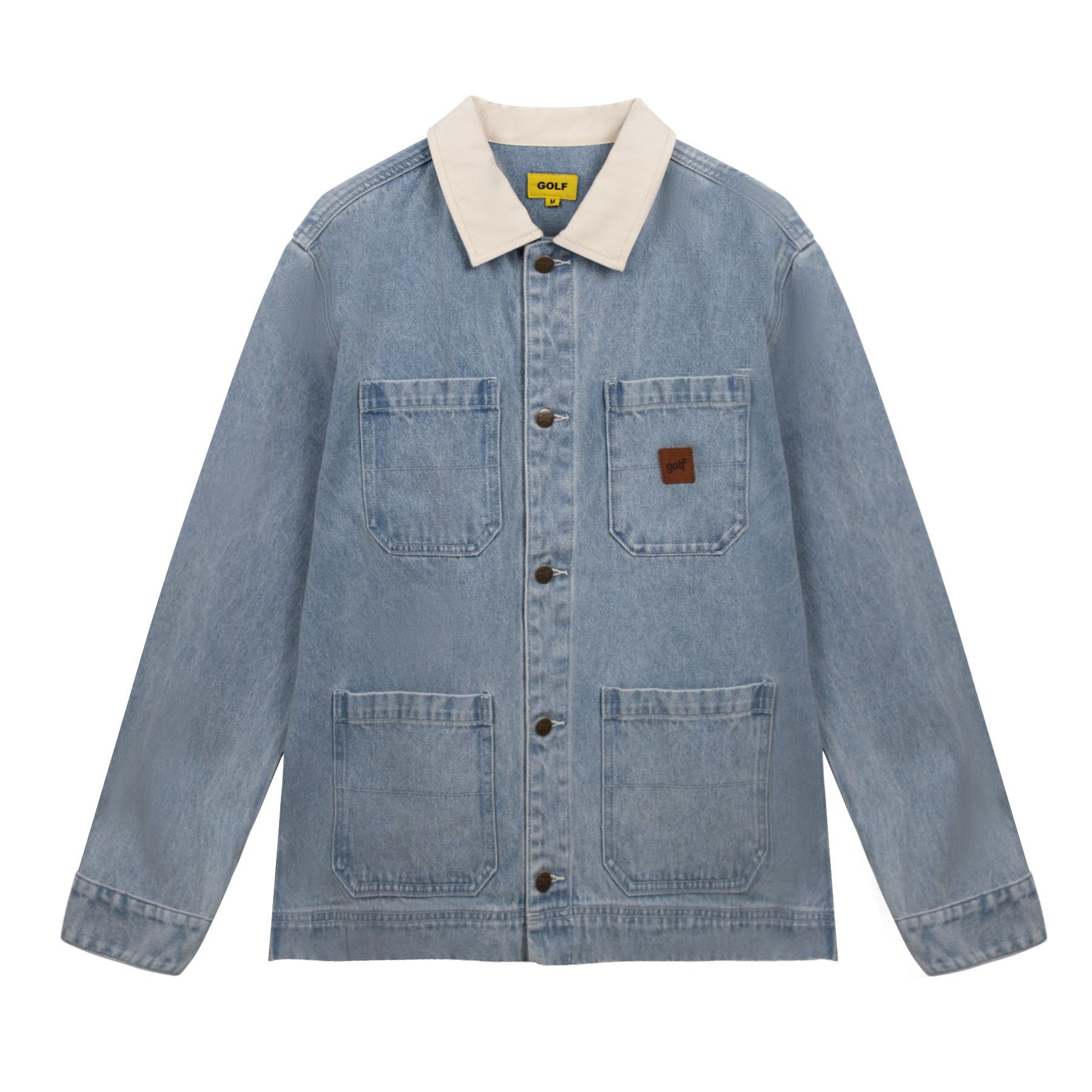 CONTRAST DENIM CHORE JACKET