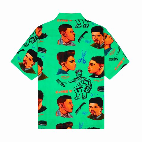 Golf Wang BARBERSHOP RAYON BUTTON UP - Colorway