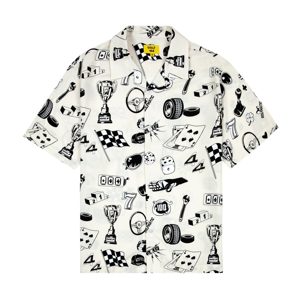 ARTIFACTS RAYON BUTTON UP BY +44 X GOLF WANG