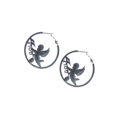 ANGEL NOTE HOOP EARRINGS