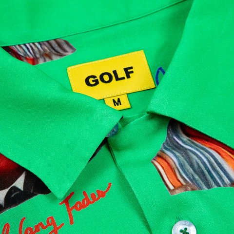 Golf Wang BARBERSHOP RAYON BUTTON UP - Colorway