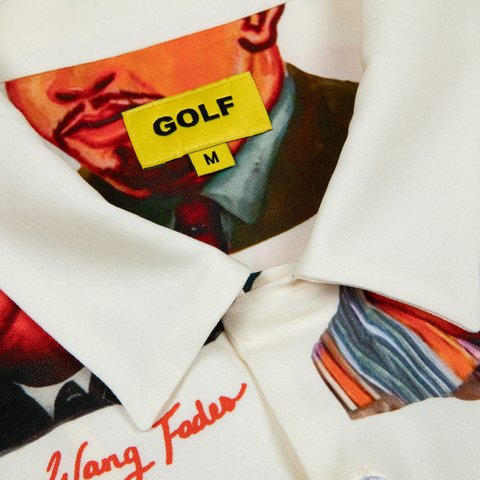Golf Wang BARBERSHOP RAYON BUTTON UP - Colorway