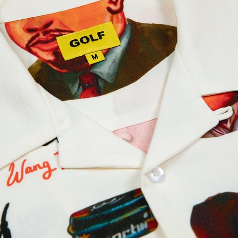 Golf Wang BARBERSHOP RAYON BUTTON UP - Colorway