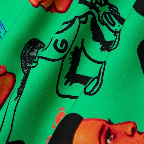 Golf Wang BARBERSHOP RAYON BUTTON UP - Colorway