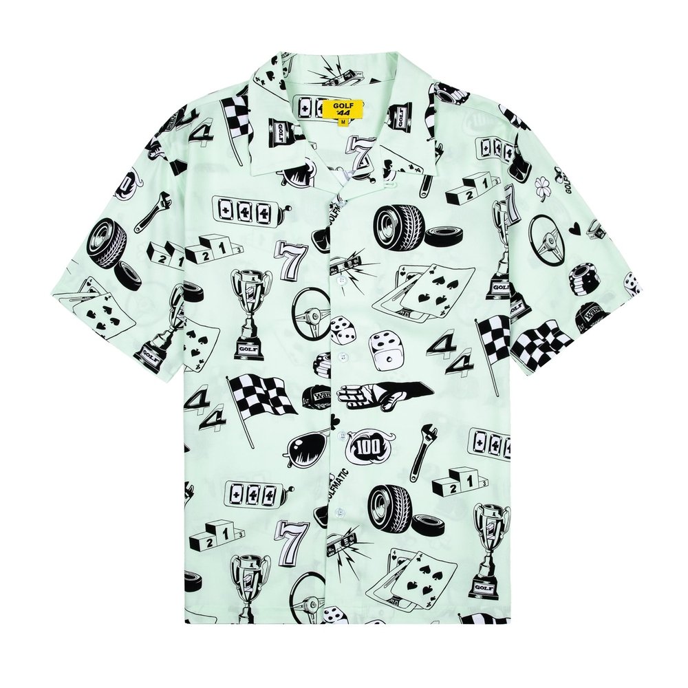ARTIFACTS RAYON BUTTON UP BY +44 X GOLF WANG
