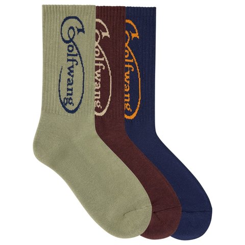 Golf Wang 3PK BIRMINGHAM SOCKS by GOLF WANG - $35.00