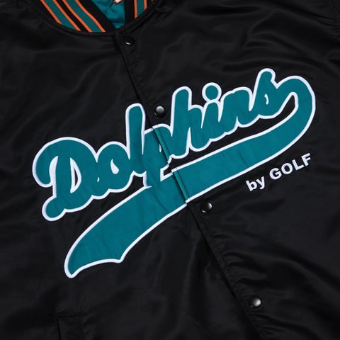 Golf Wang DOLPHINS SATIN BOMBER JACKET - Colorway