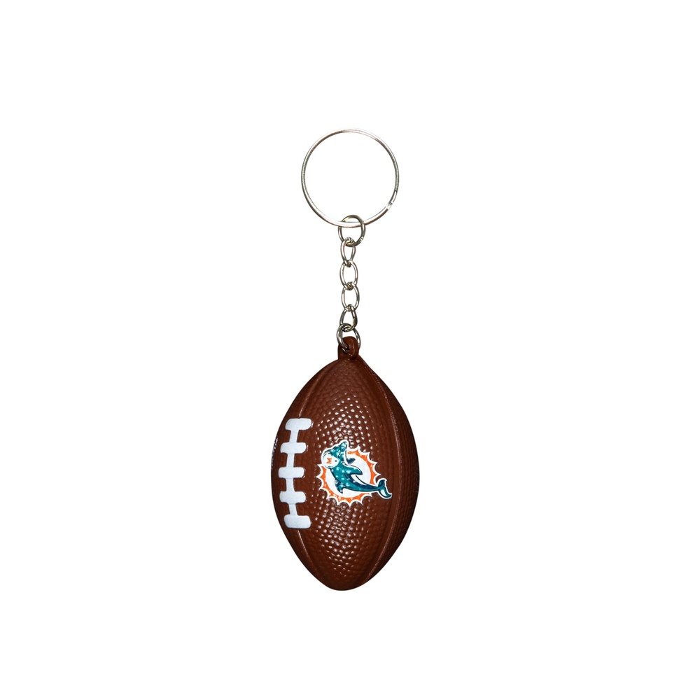 DOLPHINS FOOTBALL KEYCHAIN