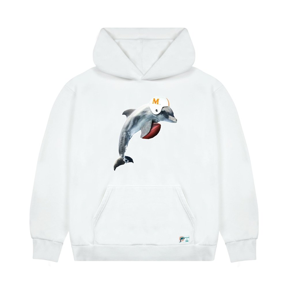 DOLPHINS CUTOUT HOODIE