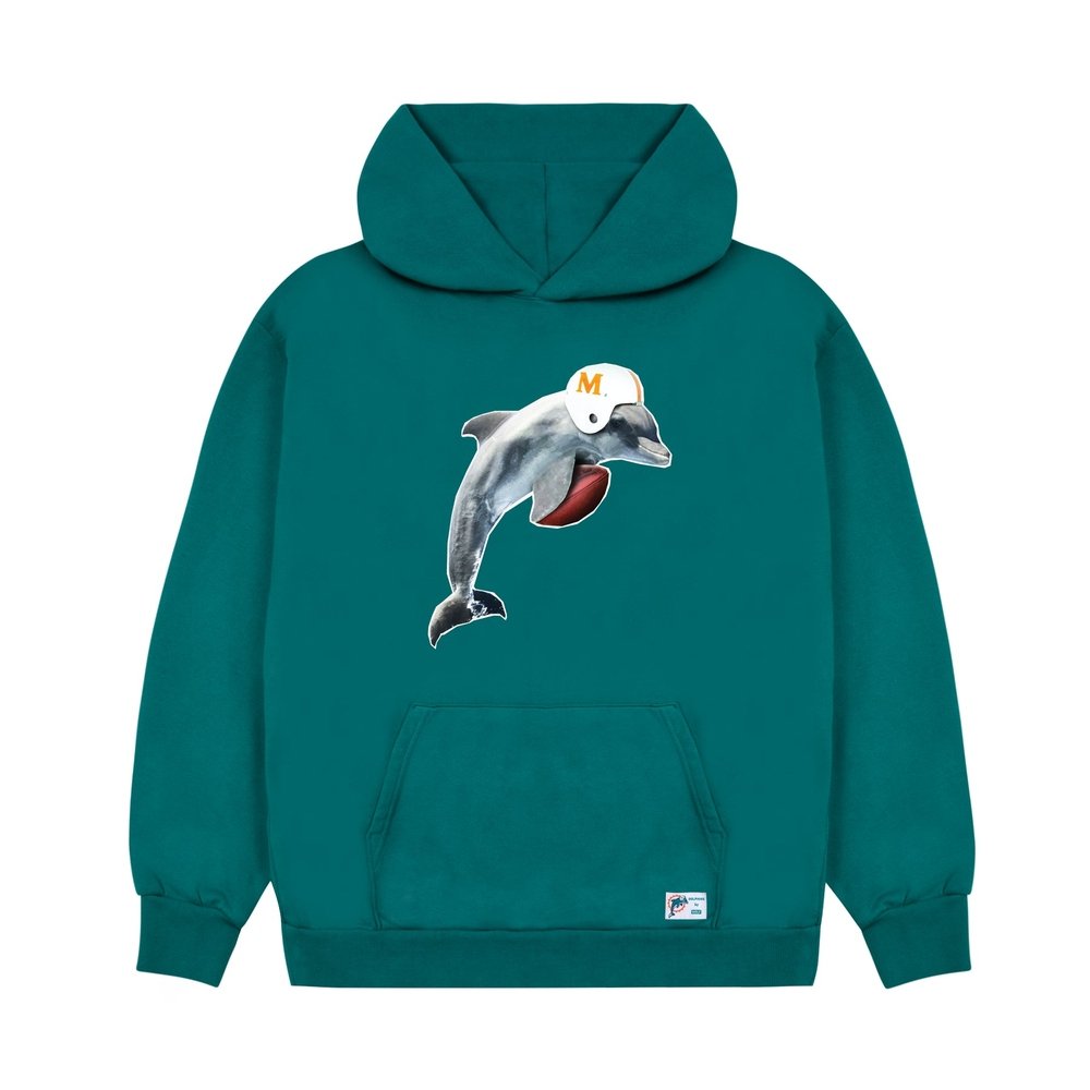 DOLPHINS CUTOUT HOODIE