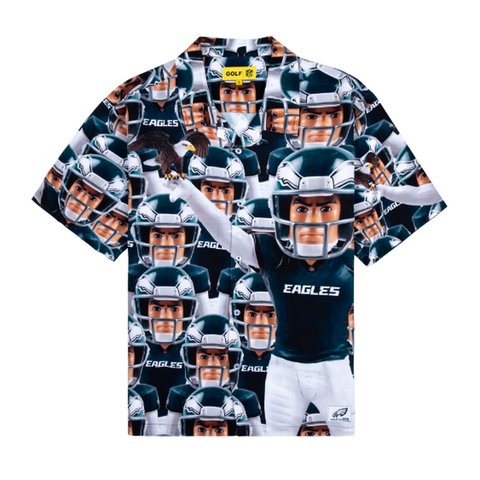 Golf Wang EAGLES RAYON BUTTON UP - Colorway