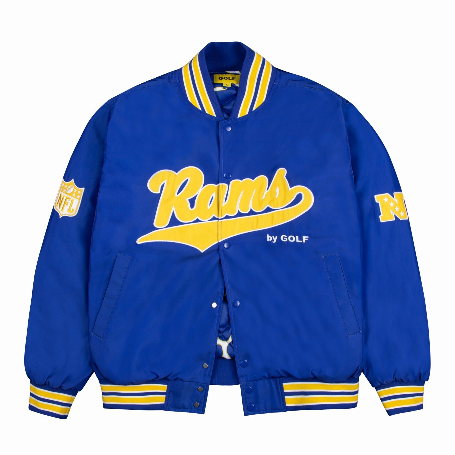 Perth Rams Jacket RAMS SATIN BOMBER JACKET - NFL by Golf - Golf Wang