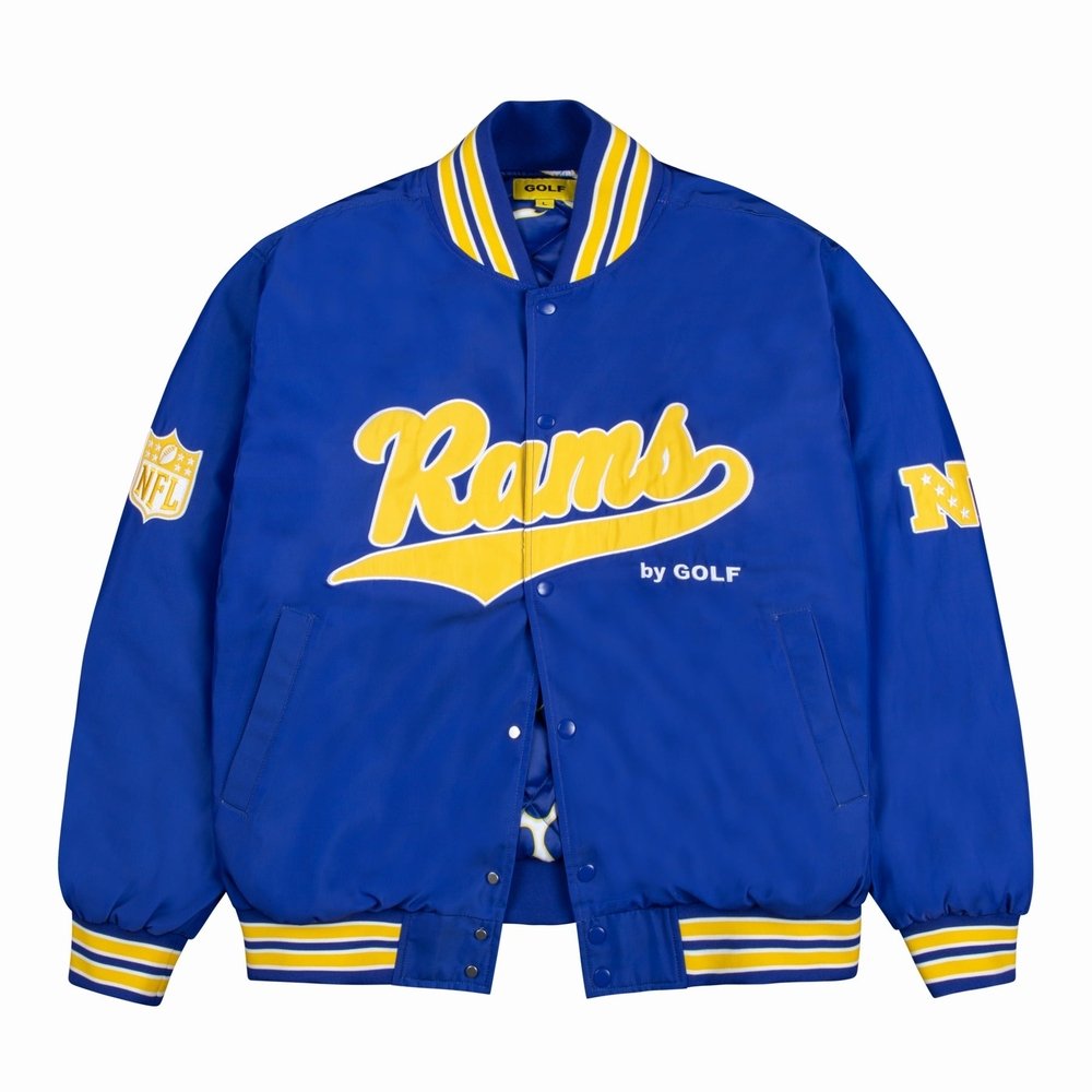 RAMS SATIN BOMBER JACKET