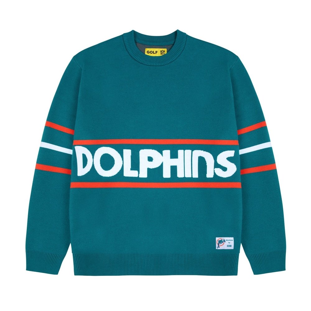 DOLPHINS JACQUARD SWEATER