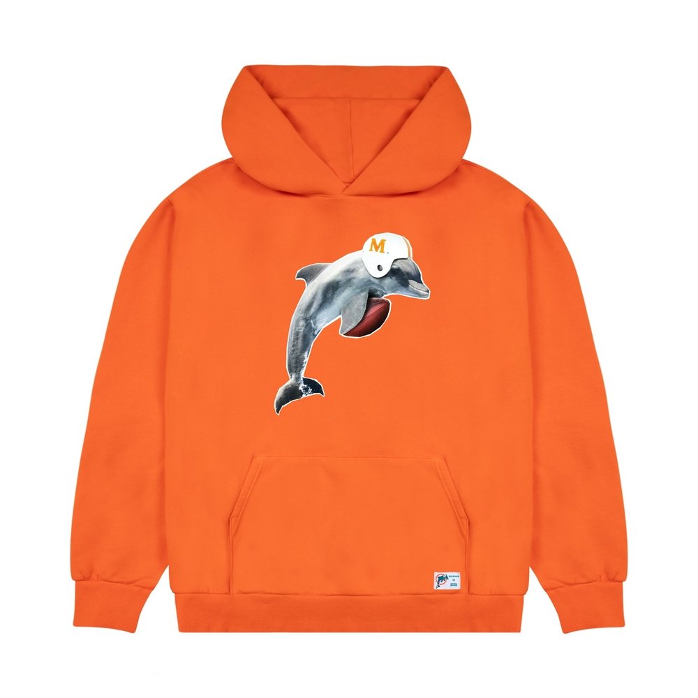 DOLPHINS CUTOUT HOODIE