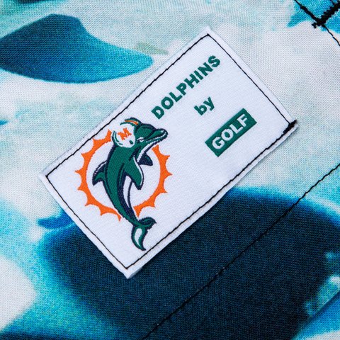 Golf Wang DOLPHINS MASCOT RAYON BUTTON UP - Colorway