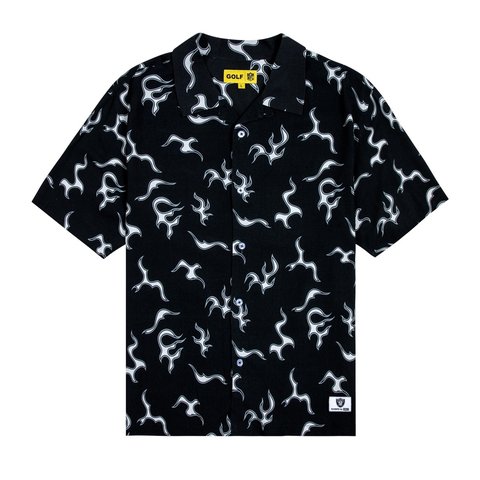 Golf Wang RAIDERS RAYON BUTTON UP - $120.00