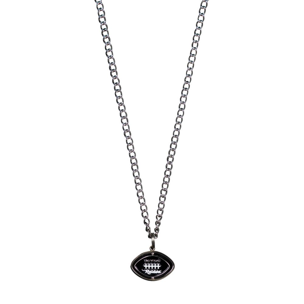 RAIDERS SPINNING FOOTBALL NECKLACE
