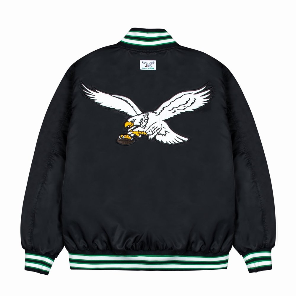 EAGLES SATIN BOMBER JACKET