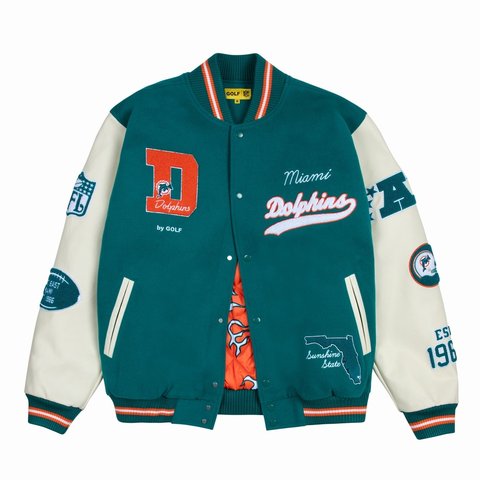 Golf Wang DOLPHINS LETTERMAN JACKET - $350.00