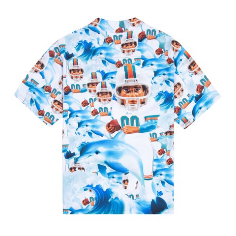 Golf Wang DOLPHINS MASCOT RAYON BUTTON UP - Colorway