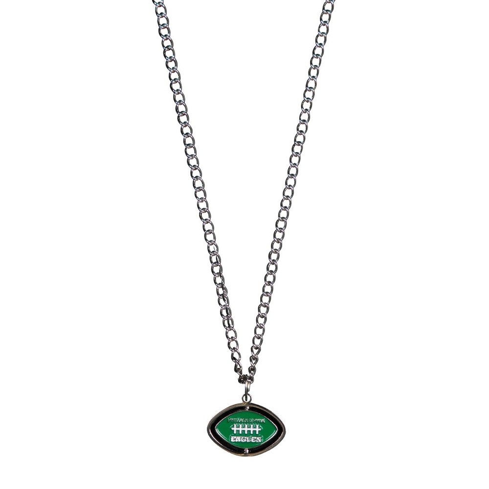 EAGLES SPINNING FOOTBALL NECKLACE