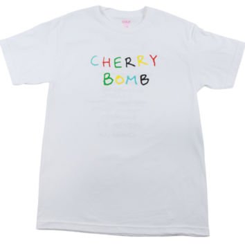 CHERRY BOMB TEXT TEE