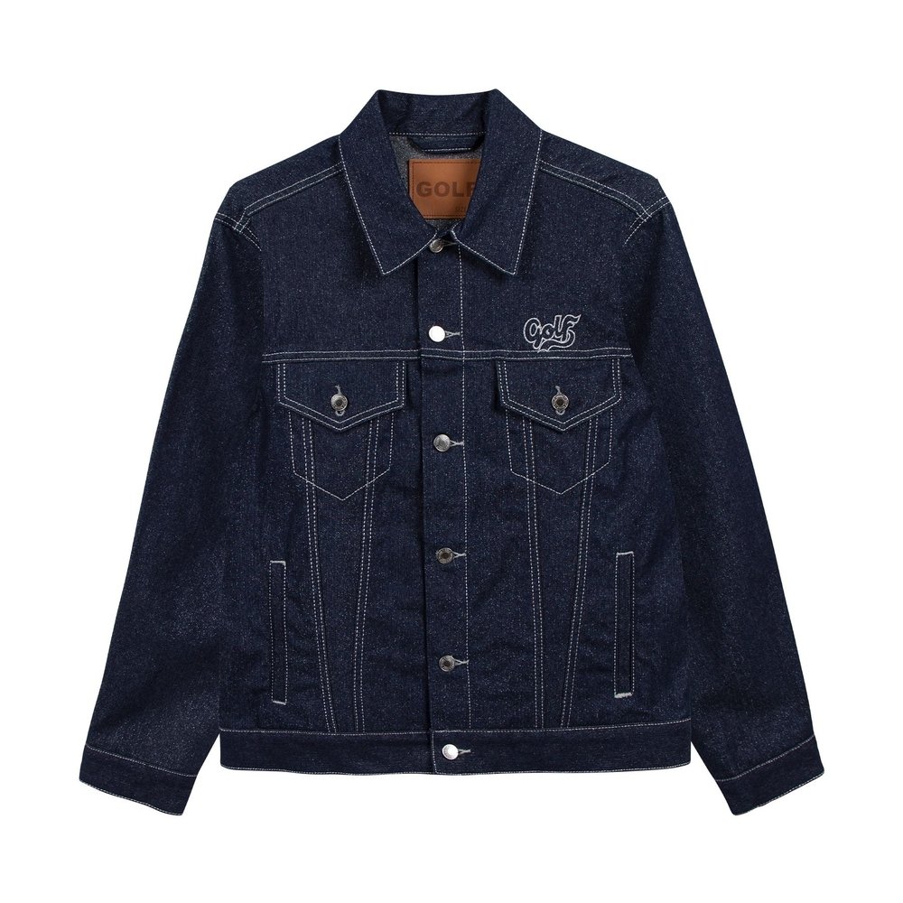GLITTER DENIM TRUCKER JACKET