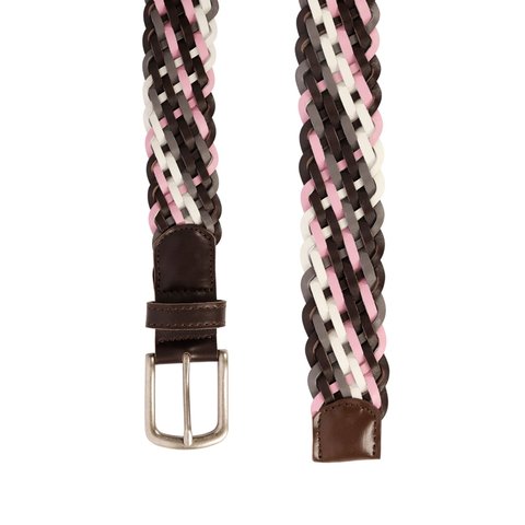 Golf Wang MULTICOLOR LEATHER BRAIDED BELT - Colorway