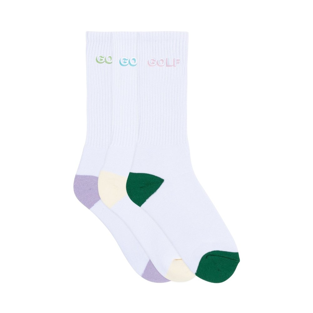 LOGO 3D 2 TONE SOCKS 3PK