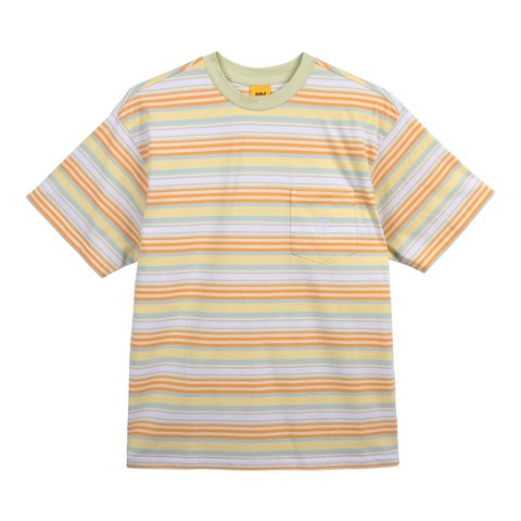 Golf Wang GRAND LOGO STRIPED POCKET TEE - $80.00