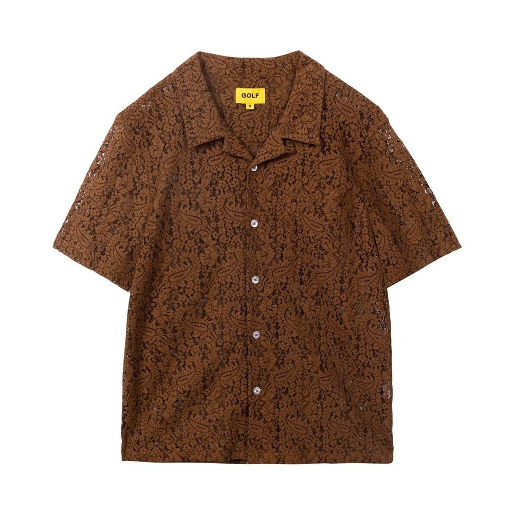 LACE PATTERN BUTTON UP