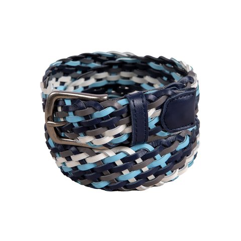 Golf Wang MULTICOLOR LEATHER BRAIDED BELT - Colorway