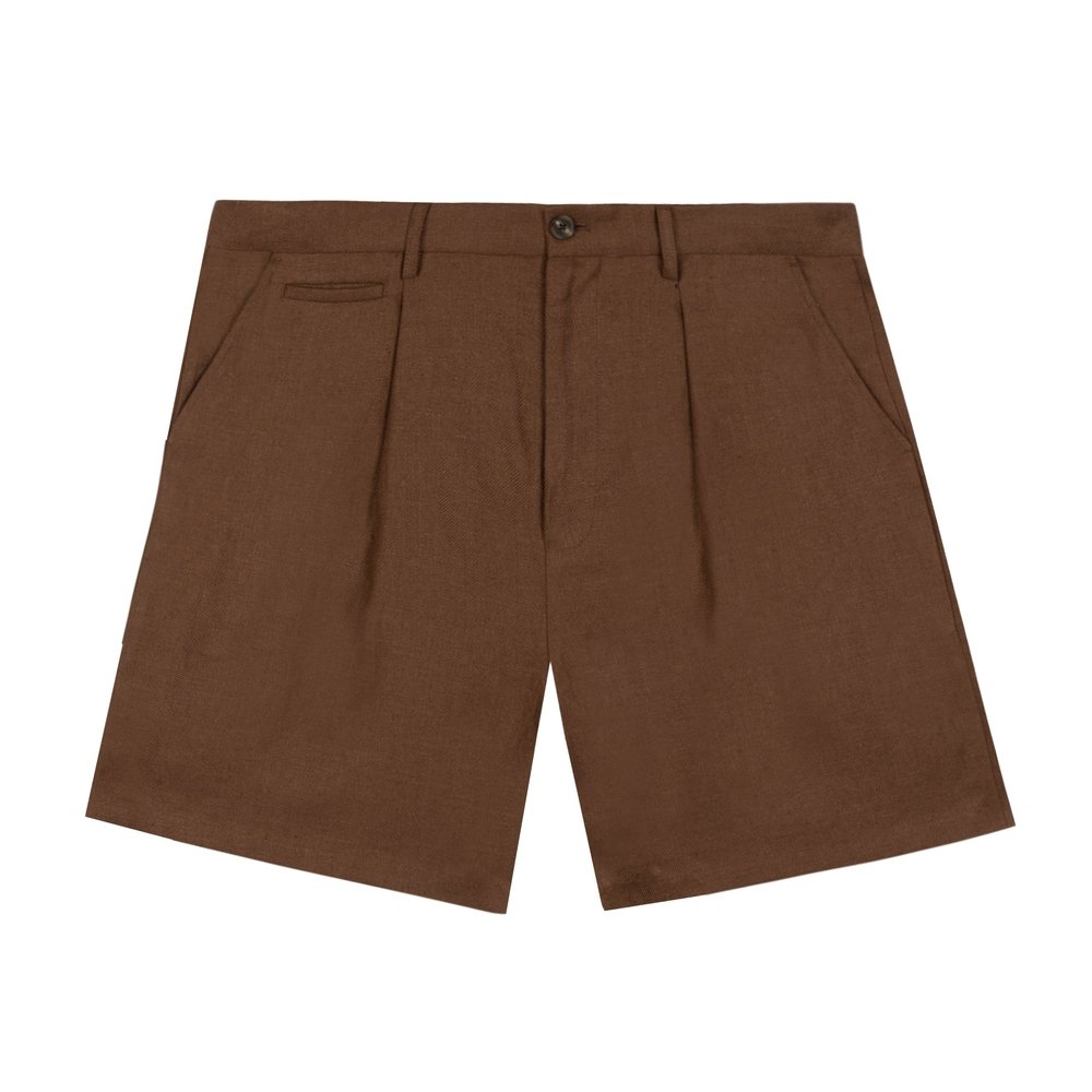 GRAND LOGO LINEN SHORT