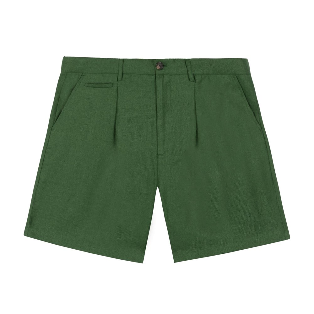 GRAND LOGO LINEN SHORT