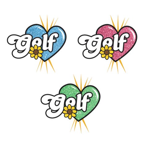Golf Wang ROMEO GLITTER STICKERS 3PK - Colorway