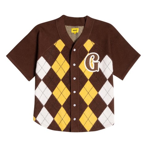 Golf Wang MONARCH ARGYLE BASEBALL JERSEY - Colorway