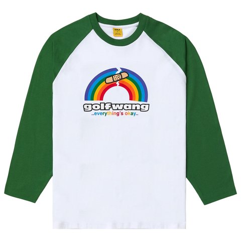 Golf Wang BROKEN RAINBOW RAGLAN by GOLF WANG - $65.00