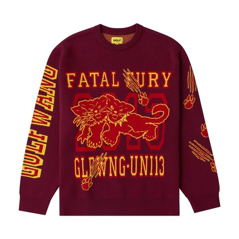 Golf Wang FATAL FURY SWEATER by GOLF WANG - $134.00