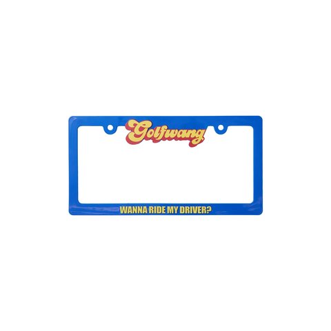 Golf Wang WILDCARD LICENSE PLATE FRAME by GOLF WANG - $25.00