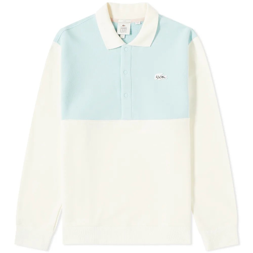 LACOSTE X GOLF le FLEUR* TWO TONE FLEECE SWEATSHIRT
